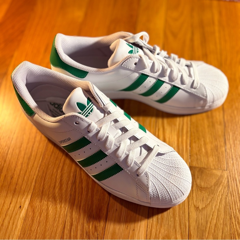 Adidas Superstar White Green